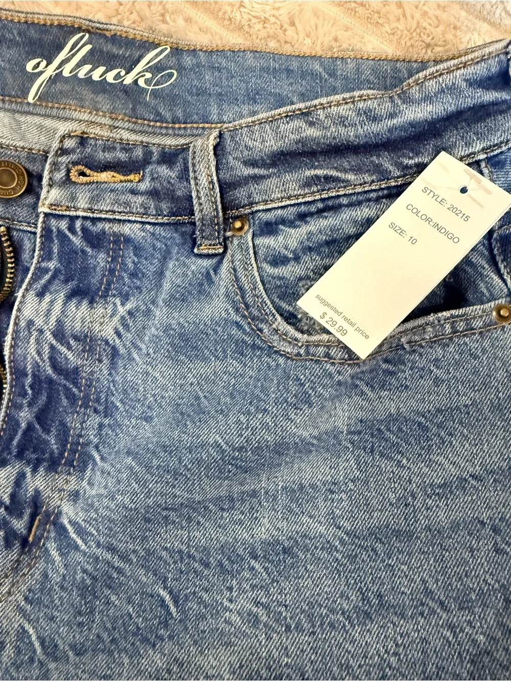 Stylish cutoff denim shorts